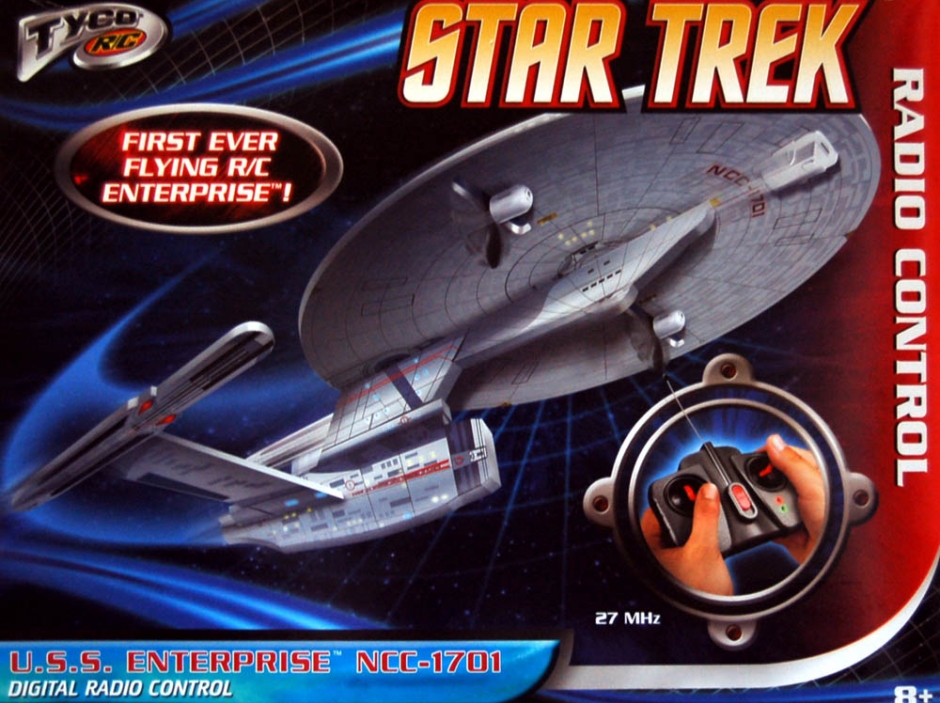 FLYING TYCO R/C STAR TREK U.S.S ENTERPRISE NCC-1701 • QUICK CHARGE FLIER • NEW 